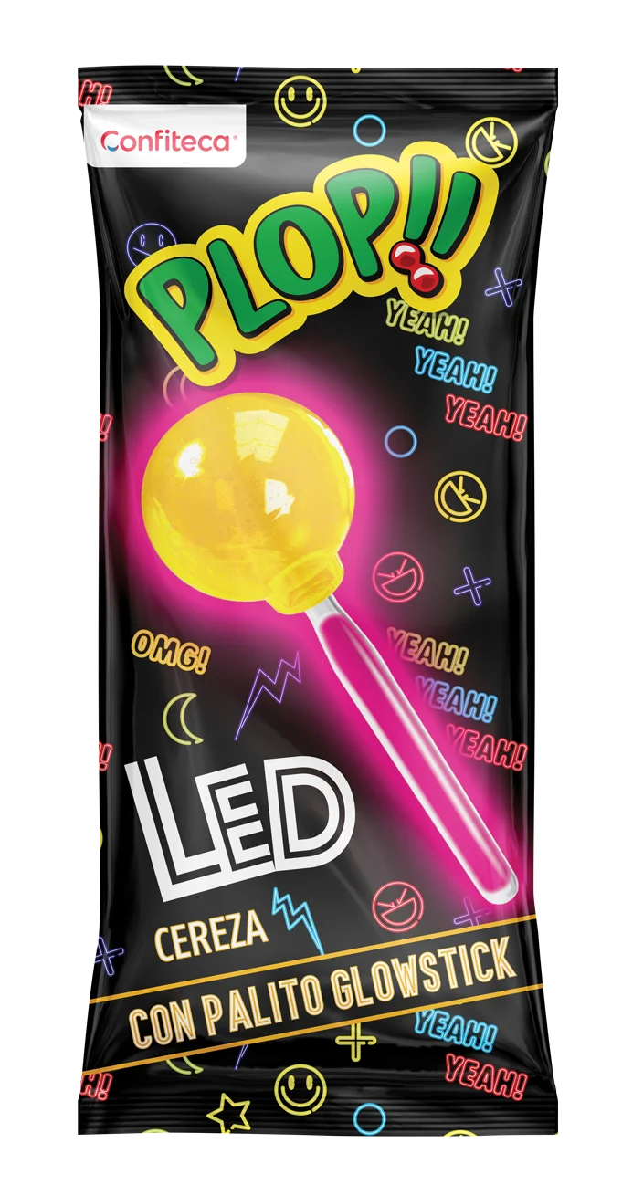 LED Cherry Plop with pink glow stick